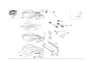 000-910-06-09 Mercedes-benz Genuine Backrest Frame 000-910-06-09 Mercedes-benz Genuine Backrest Frame