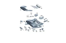 Mercedes-benz 000-910-40-15 Genuine Mercedes-benz Seat Height Adjustment