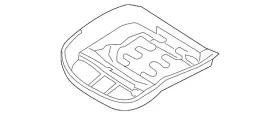 000-912-00-21 Mercedes-benz Genuine Cushion Frame