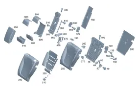 000-920-53-00 Mercedes-benz Genuine Backrest Locking Function