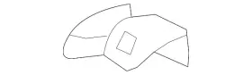 164-924-13-37-9051 Mercedes-benz Genuine Corner Cover 164-924-13-37-9051 Mercedes-benz Genuine Corner Cover