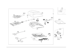 166-820-01-98 Mercedes-benz Genuine Seat Heating