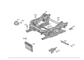 166-910-19-07 Mercedes-benz Genuine Mounting Rail 166-910-19-07 Mercedes-benz Genuine Mounting Rail