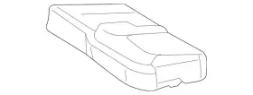 166-920-03-50 Mercedes-benz Genuine Padding Rear Seat Cushion