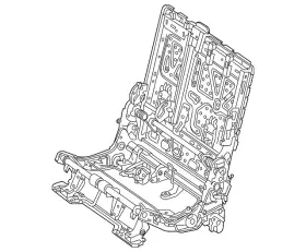166-920-57-14 Mercedes-benz Genuine Seat Frame