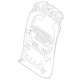 167-910-31-02-9j69 Mercedes-benz Genuine Driver Seat Backrest