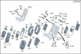 167-920-02-15 Mercedes-benz Genuine Padding Rear Seat Backrest 167-920-02-15 Mercedes-benz Genuine Padding Rear Seat Backrest