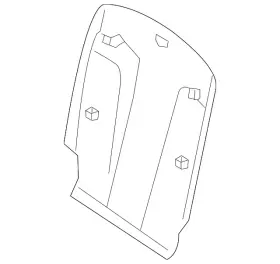 169-914-00-73-9051 Mercedes-benz Genuine Seat Back Panel