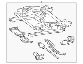 172-910-01-80 Mercedes-benz Genuine Seat Adjuster