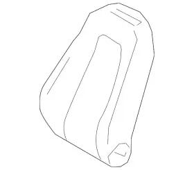 177-910-03-06-9d88 Mercedes-benz Genuine Seat Back Cover