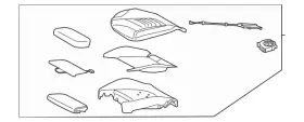 177-910-14-03-9d88 Mercedes-benz Genuine Driver Seat Cushion