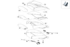 177-910-43-00-64 Mercedes-benz Genuine Padding Front Seat Backr