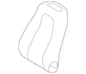 177-910-69-03-8u01 Mercedes-benz Genuine Seat Back Cover 177-910-69-03-8u01 Mercedes-benz Genuine Seat Back Cover
