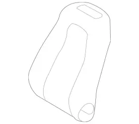 Mercedes-benz 177-910-78-01-64-8u01 Genuine Mercedes-benz Outer Cover Seat Backr