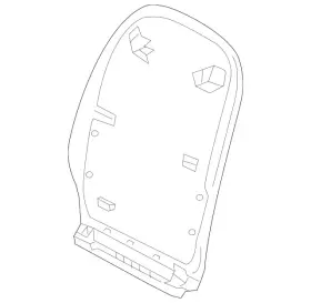 177-913-00-00-9051 Mercedes-benz Genuine Cover Backrest