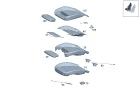 177-914-17-00 Mercedes-benz Genuine Additional Padding