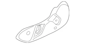 203-918-17-30-64-9051 Mercedes-benz Genuine Cover 203-918-17-30-64-9051 Mercedes-benz Genuine Cover