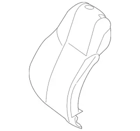 205-910-45-02-9d88 Mercedes-benz Genuine Seat Back Cushion Cover
