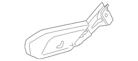 205-919-15-22-8t92 Mercedes-benz Genuine Seat Back Recliner Adjustment Mechanism Cover 205-919-15-22-8t92 Mercedes-benz Genuine Seat Back Recliner Adjustment Mechanism Cover