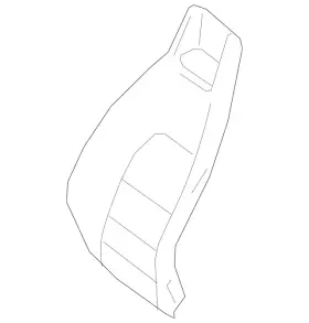 207-910-10-05-64-9e43 Mercedes-benz Genuine Outer Cover Seat Backr