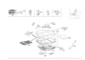 209-910-08-50 Mercedes-benz Genuine Padding 209-910-08-50 Mercedes-benz Genuine Padding