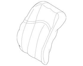Mercedes-benz 211-910-05-93-8j73 Genuine Mercedes-benz Seat Back Cover