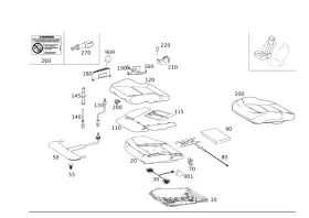 212-820-15-98 Mercedes-benz Genuine Seat Heating