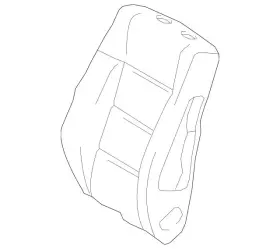 Mercedes-benz 212-910-79-05-8s40 Genuine Mercedes-benz Seat Back Cushion Cover