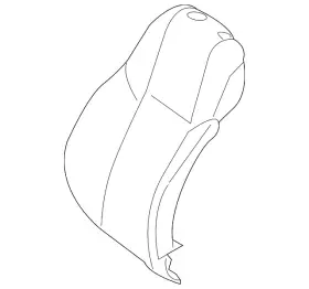 213-910-72-04-64-8u01 Mercedes-benz Genuine Outer Cover Seat Backr