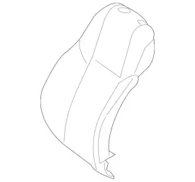 213-910-72-04-64-9d88 Mercedes-benz Genuine Outer Cover Seat Backr