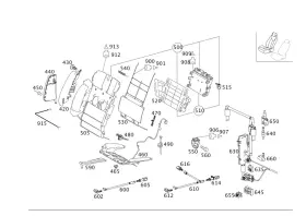 221-910-12-16 Mercedes-benz Genuine Padding