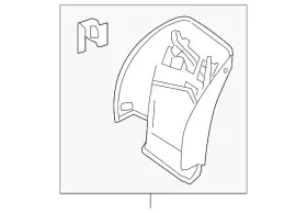 222-910-18-27-7m81 Mercedes-benz Genuine Trim Seat Box