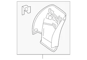 222-910-20-27-8s10 Mercedes-benz Genuine Trim Seat Box