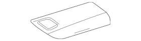222-970-40-00-9e38 Mercedes-benz Genuine Cap Armrest 222-970-40-00-9e38 Mercedes-benz Genuine Cap Armrest