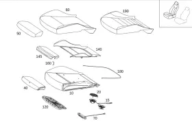 238-906-44-00-64 Mercedes-benz Genuine Seat Heating