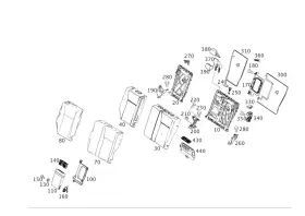 246-920-04-34 Mercedes-benz Genuine Backrest Frame 246-920-04-34 Mercedes-benz Genuine Backrest Frame
