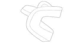 253-923-01-00-9051 Mercedes-benz Genuine Cover Backrest Frame