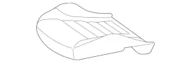 290-910-78-10-9e38 Mercedes-benz Genuine Driver Seat Cushion