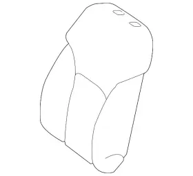 Mercedes-benz 292-910-67-02-9e43 Genuine Mercedes-benz Seat Back Cover
