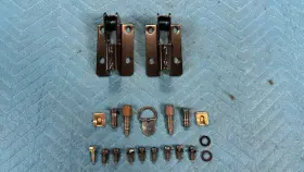 463-920-13-24-64 Mercedes-benz Oem G500 G55 Rear Seat Mounting Hinges Brackets Drivers Pair 02-05