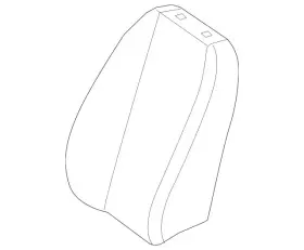 Mercedes-benz 9079104801649k49 Genuine Mercedes-benz Seat Back Cushion Cover