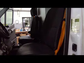 202-12621el Mercedes-benz Truck Driver Front Seat Black Cloth And Vinyl Fits 2010-2018 Sprinter 1463342
