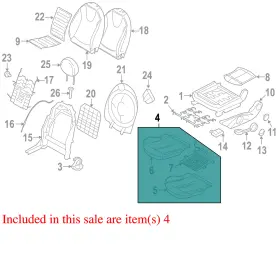 52109179920 Mini 52107285638 2008 Cooper Seat Cushion Foam