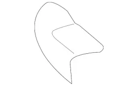 Mitsubishi 6911b404 Genuine Seat Cushion Pad