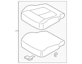 6911d598xb Mitsubishi Genuine Cushion Assembly