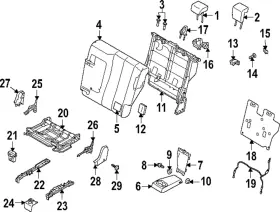 6912c565 Mitsubishi Genuine Cushion Frame