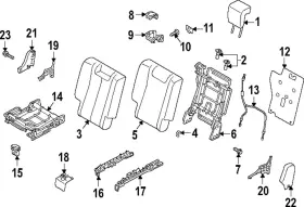 6912c592 Mitsubishi Genuine Cushion Frame