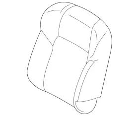 Mitsubishi 87620w042p Genuine Seat Back Cover