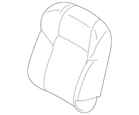 87620w051p Mitsubishi Genuine Seat Back Cover