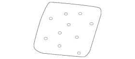87661w050p Mitsubishi Genuine Seat Back Pad
